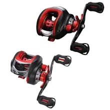 Низкопрофильная Рыболовная катушка 13+ 1BB легкая черная+ красная катушка для литья