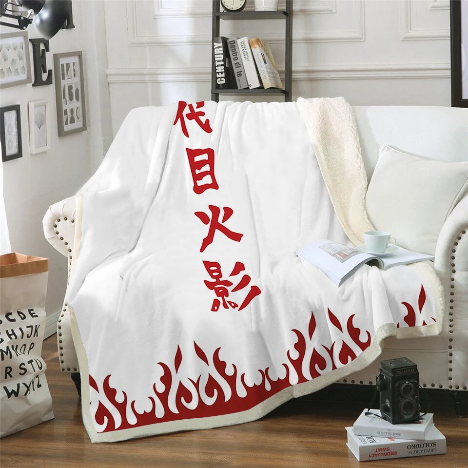 

NARUTO Namikaze Minato 3d Print Sherpa Blanket Quilt Cover Travel Youth Bedding Outlet Velvet Plush Throw Blanket Bedspread