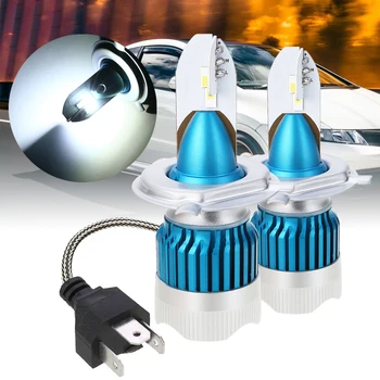 

For Car Lighting 2pcs H4 60W LED Headlight Head Lamp Bulb 6500K 3000lm Waterproof Mayitr