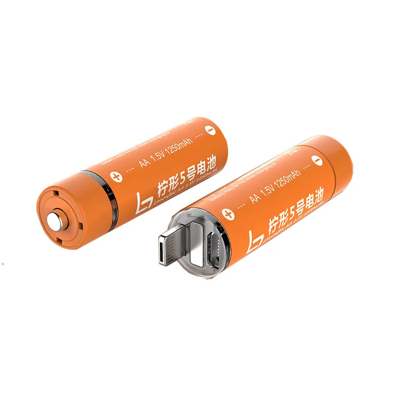 

1.5V 500mAh USB Rechargeable AA Lipo Battery 1 Hour Quick Charging AA Power Bank