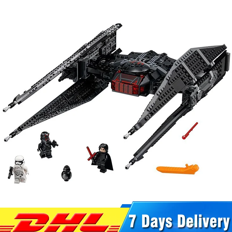 

Lepin 05127 705Pcs Star Plan Series The Tie Model Fighter Model Building Blocks Bricks Funny Educational Toys for Children