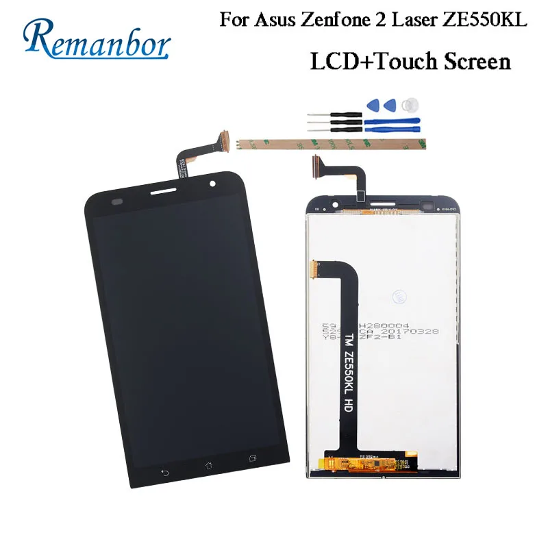 

Remanbor For Asus Zenfone 2 Laser ZE550KL LCD Display And Touch Screen Repair Parts Digital Accessory For Asus ZE550KL +Tools