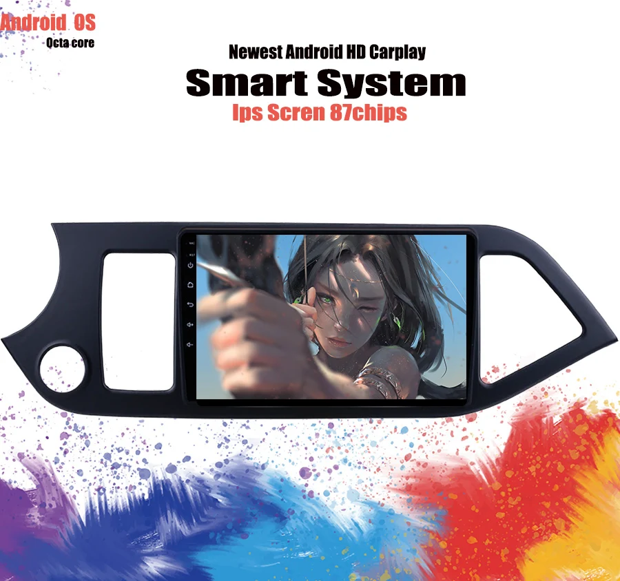 Best 2din Car Radio Multimedia Video Player Navigation carplay dsp GPS Android 9.1 NO dvd For KIA MORNING PICANTO Hand Car 2011-2016 3