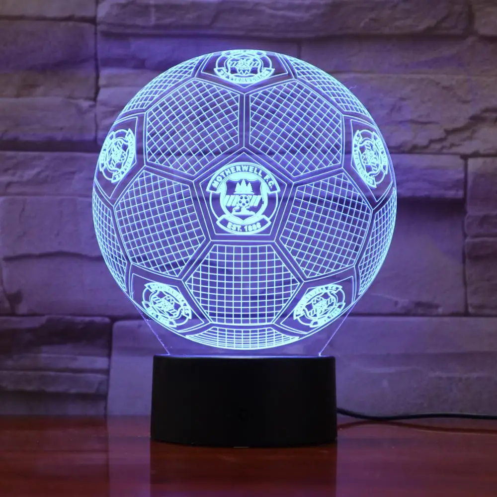 

AW-915 Football Soccer Team Logo 3D LED Lamp 7 Colors Changing Remote Touch Control USB Gift Epacket Fast Dropshipping Service