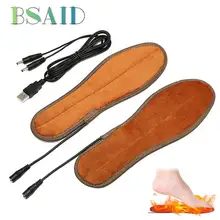 BSAID USB электрическая обогреваемая стелька для женщин и мужчин; сезон осень-зима; теплые носки; стелька с подогревом; стельки для обуви; женская обувь; Новинка