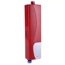 3000 W Electronic Mini Water Heater, Without Tank, With Air Valve, 220 V, With EU Plug, For Home, Kitchen, Bath, Red, Socialme