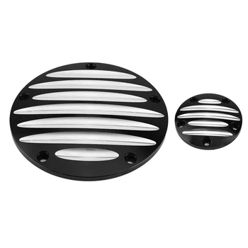 

2Pcs CNC Aluminum Motorcycle Derby Cover Timing Timer Covers for Touring Dyna Softail Evolution Car Timer Cover New