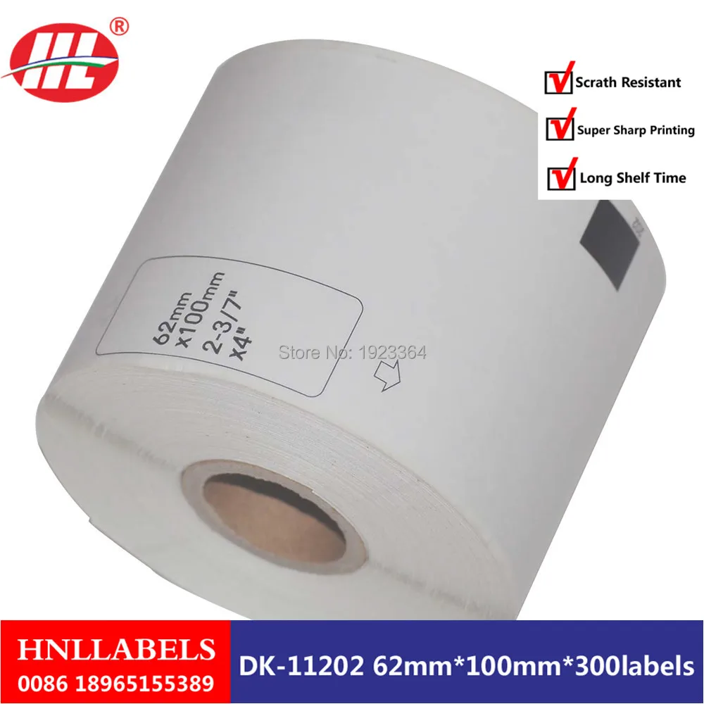 

100X Rolls Brother DK-11202 Compatible Shipping/Name Label QL-500W QL-570 QL-700 62 X 100mm
