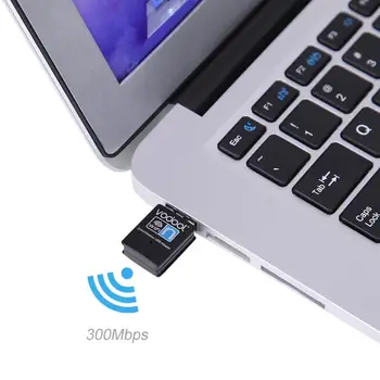 

Wireless USB WiFi Adapter 300Mbps Wi-fi Receiver Antenna PC Network Card