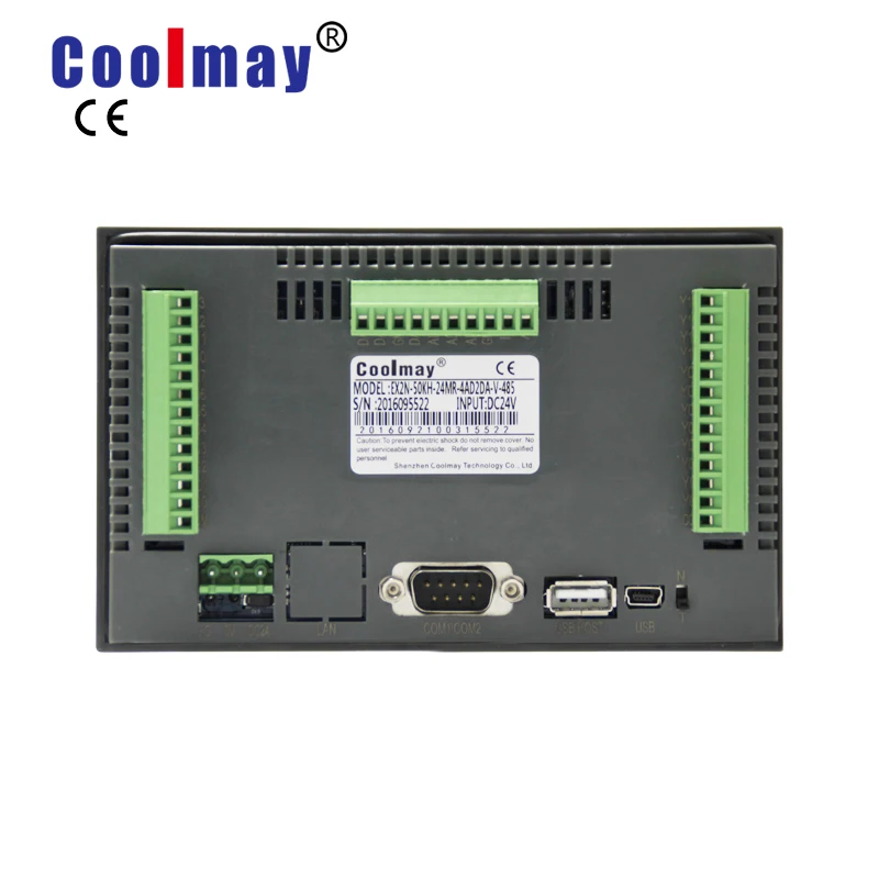 

Coolmay EX3G-43KH-24MR-485P modbus rtu 485 hmi plc controller 4.3 inch 12 relay outputs