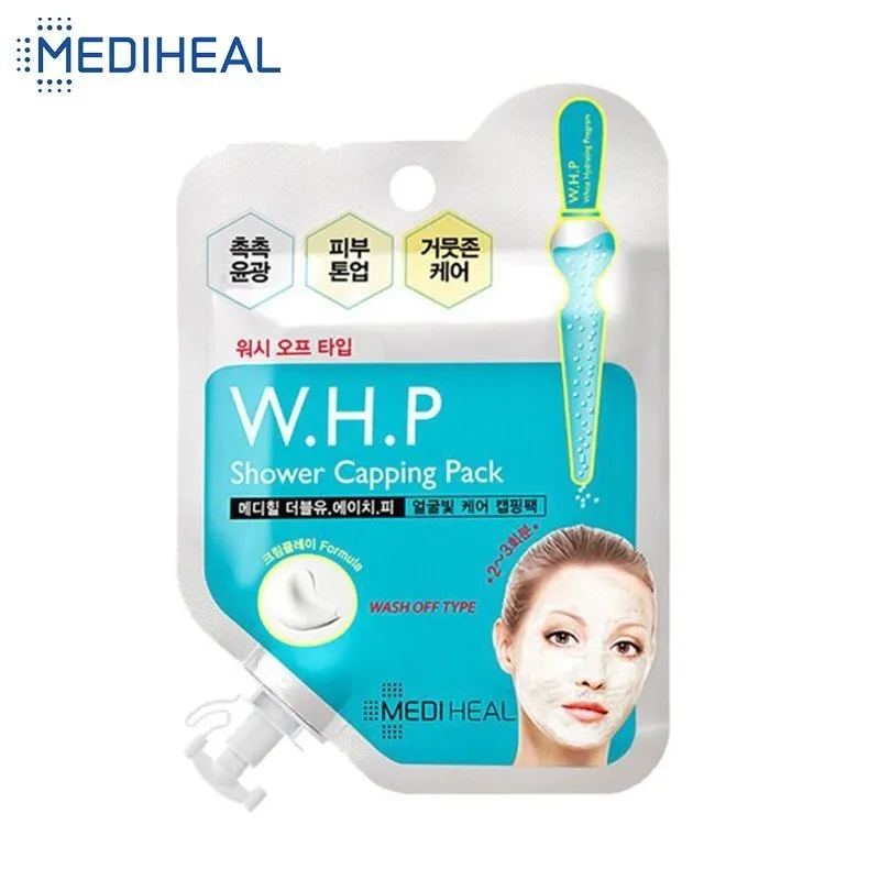 

1PC Mediheal Shower Capping Pack Mask Washable Mask Moisturizing Deep Cleansing Hydrating Whitening Anti Aging Korean Cosmetics