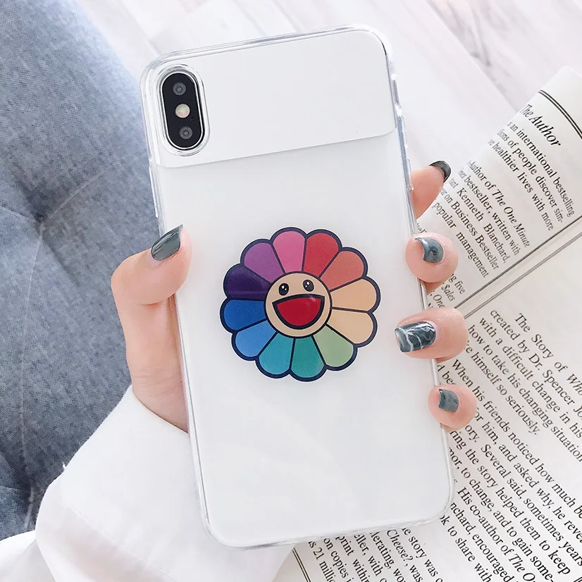 Мягкий чехол JONSNOW Mirror для iPhone 6S 7 8 Plus X XS XR Max глянцевые зеркальные чехлы с цветочным