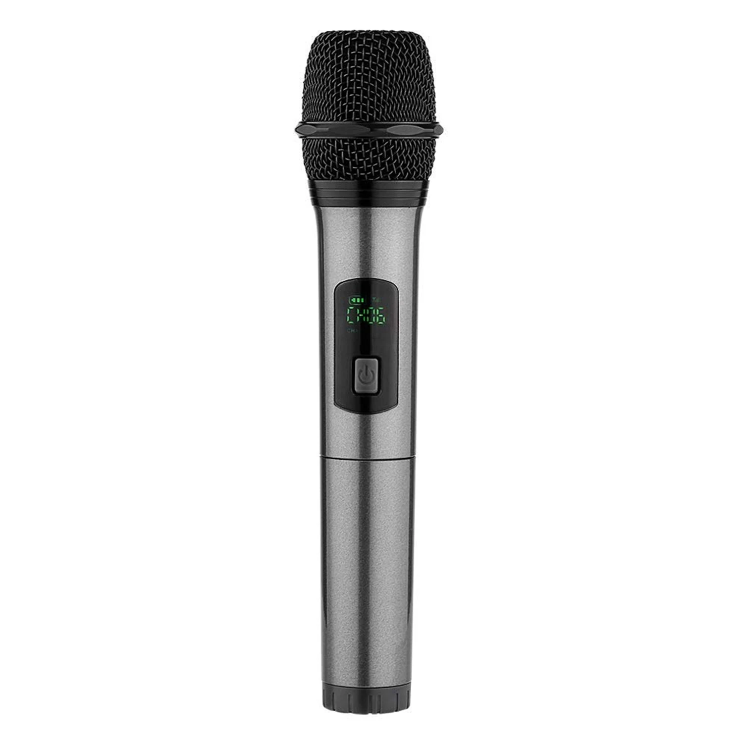 

Bluetooth Wireless Microphone,Uhf Handheld Dynamic Microphone With Rechargeable Receiver And 3.5Mm Adapter,Selectable Uhf Chan