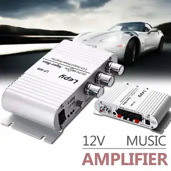

MiNi LP-808 12V 20W*2 Super Bass HiFi Amplifier 3.5mm AUX MP3 Mp4 PC Poewer Amplifier Low noise Portable