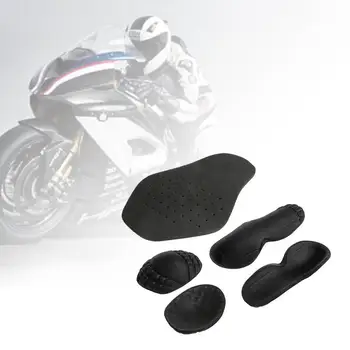 

5Pcs/set Removable EVA Riding Shoulder Elbow Back Protectors Pads Set Motorcycle Protective Clothing Set Motorbike Racing Guard