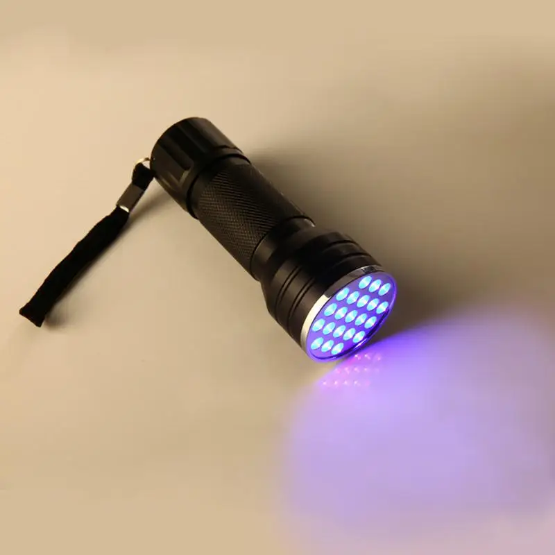 

Portable LED UV Flashlight Purple Ultra Violet Light Blacklight UV Torch Lamp AAA Battery Fluorescent Agent Detection Flashlight