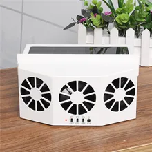 Прочный солнечный автомобиль оконное вентиляционное отверстие прохладный вентиляционная система тройной вентилятор кулер ABS солнечной энергии Авто Вентиляция