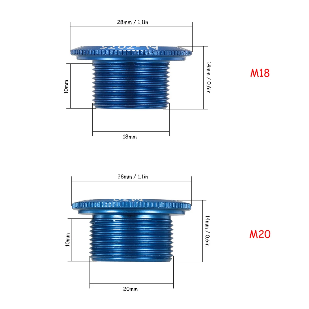Lixada 1 шт. M20/M18 крепежные болты велосипедные болты полые крепежные рукоятки болт колпачок винт MTB Кривошип горного велосипеда алюминиевый сплав