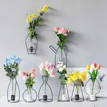 Кованые скандинавские простые абстрактные сушеные цветочные стеллажи для вазы, держатель, полка, цветочные украшения, домашний декор