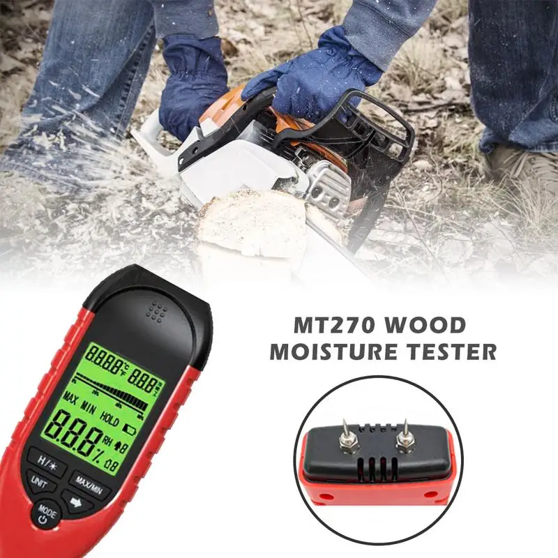 

MT270 Wood Moisture Tester Moisture Wooden Floor Moisture Measurement Meter