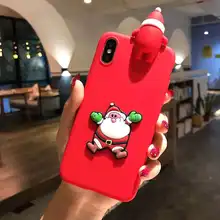 

Cartoon Christmas Doll Case For IPhone X Santa Claus Phone Cases For IPhone5/5s 6/6S 7/8 Plus Anti-fall Soft TPU Cover Shell