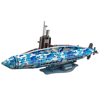

Cool 3D Puzzle Submarine Gifts DIY Puzzle Submarine Birthday Present Multicolor