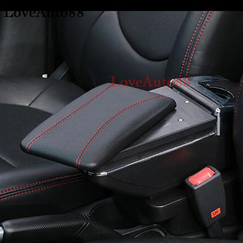 

For Nissan micra/March Centre Console Storage Box Armrest Arm Rest Rotatable