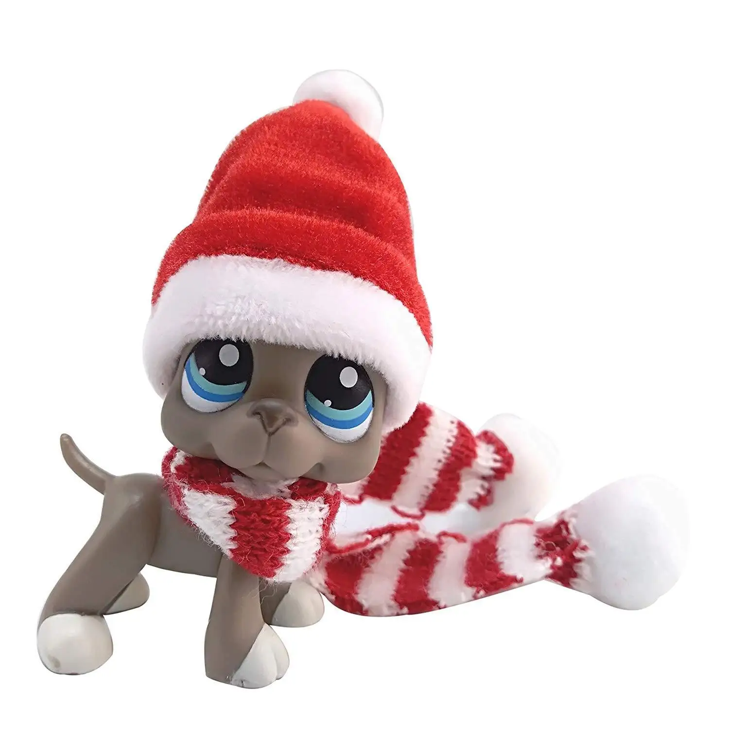 

Cartoon Animals Grey Great Dane Dog Puppy #184 Christmas Accessories Hat Scarf