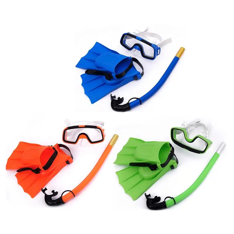 3 шт./компл. сухой трубка детская очки МОРСКИЕ три сокровища набор с очками дыхательной трубки педаль безопасность и комфорт