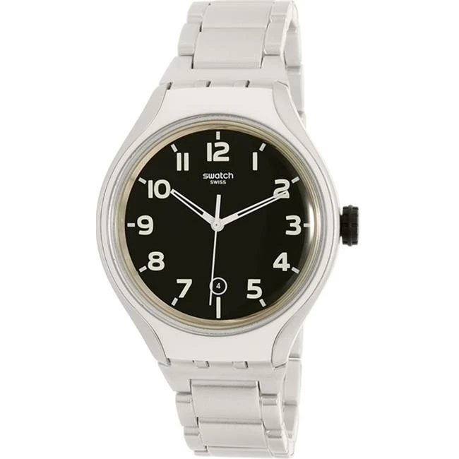 Swatch полоса назад алюминиевые мужские часы YES4011AG|Механические часы| |