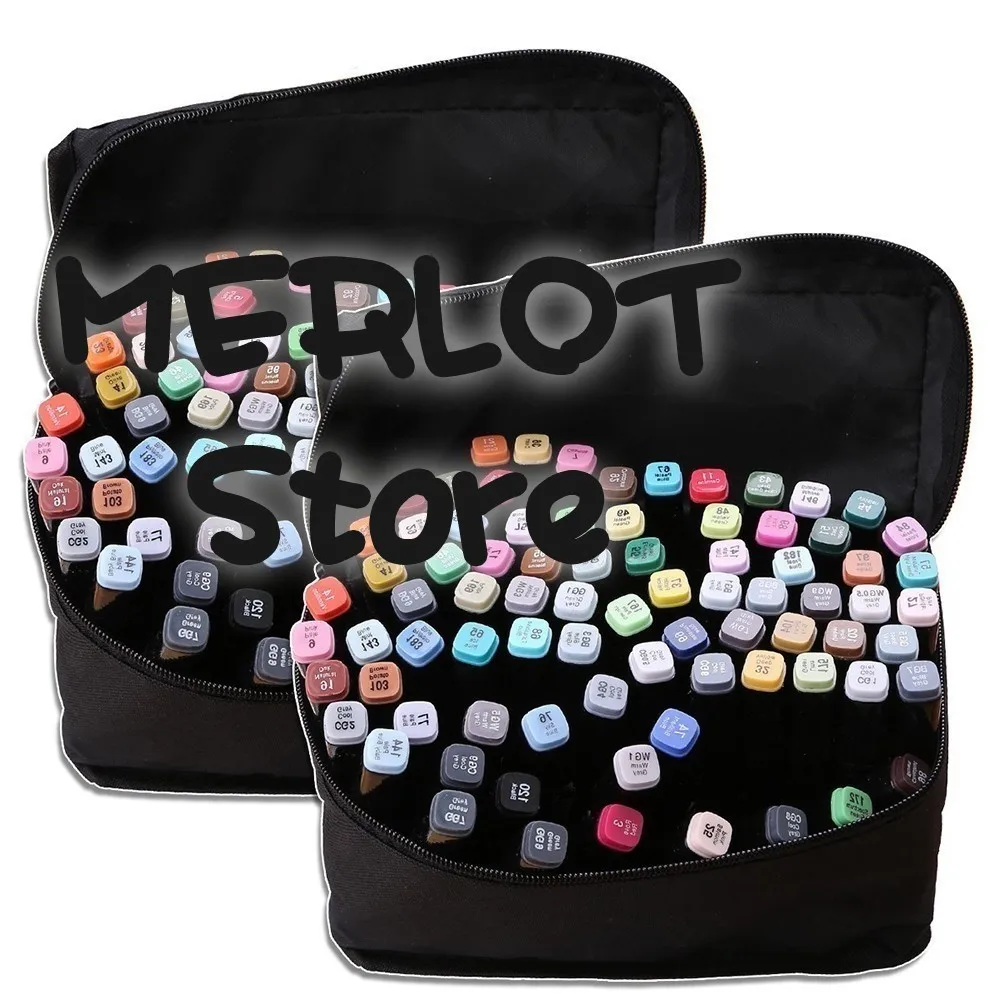 

Hot Sale Hot new products Three generations of marker pen double head alcohol oil pen 168 color set school supplies