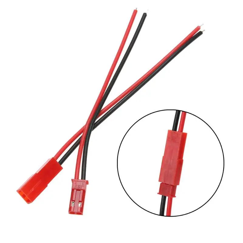 10 пар 100 мм Штекерный и гнездовой JST Разъем для RC Lipo батареи часть используется на