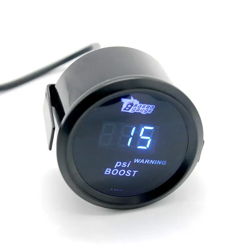 

2'' 52mm Black Car Digital Readout Universal Blue LED PSI Boost Gauge