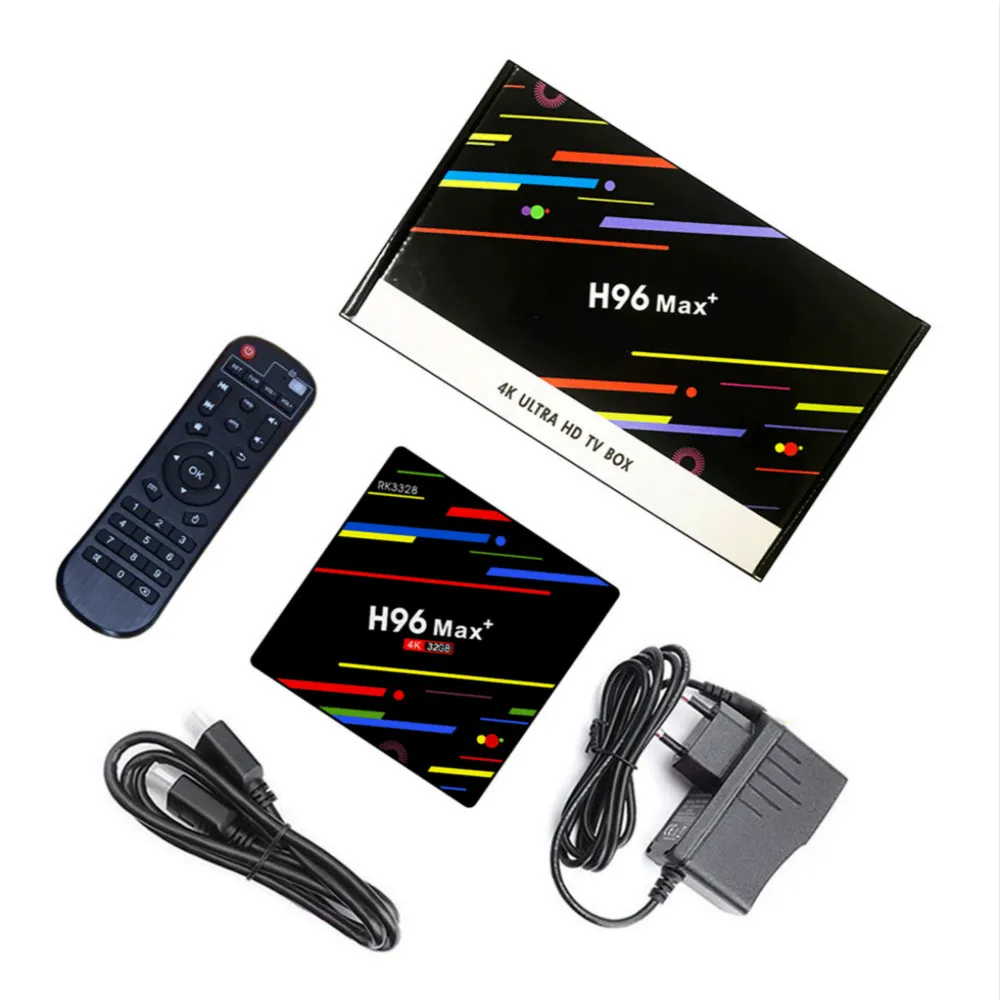 ТВ приставка Kebidumei H96 MAX Plus Android 8 1 4gm Ram 64 ГБ Rockchip RK3328 USB3.0 H.265 4K для Youtube Netflix Play Smart