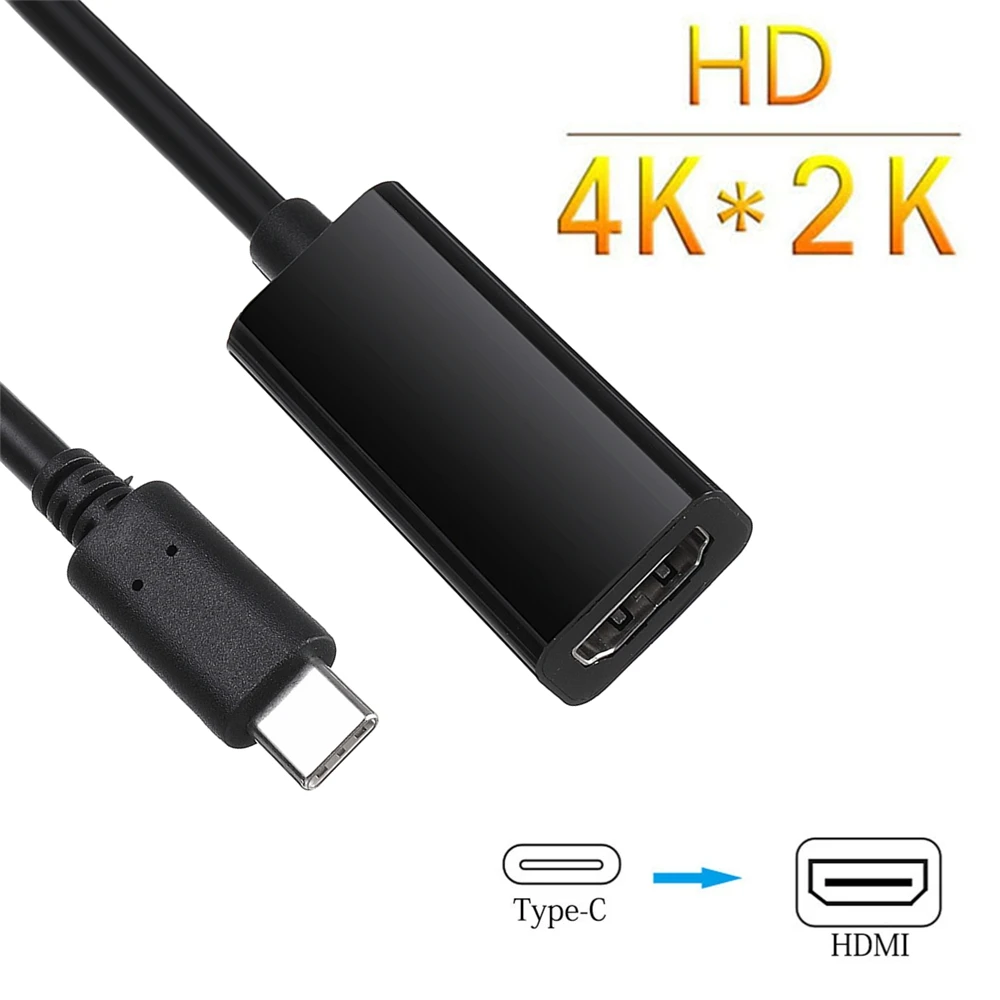 4 K USB 3,1 Тип C до hdmi-кабель, адаптер USB C HDMI кабель для MacBook для Chromebook Pixel для samsung S8 S9