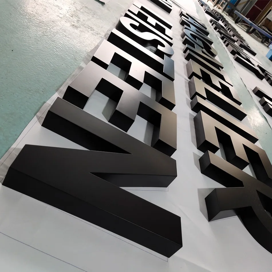 3D изделие из нержавеющей стали для отелей номер канальный буквенный знак
