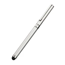 Металлическая ручка для воды стилус Деловой Подарок емкостная ручка для сенсорного экрана заправка: черный