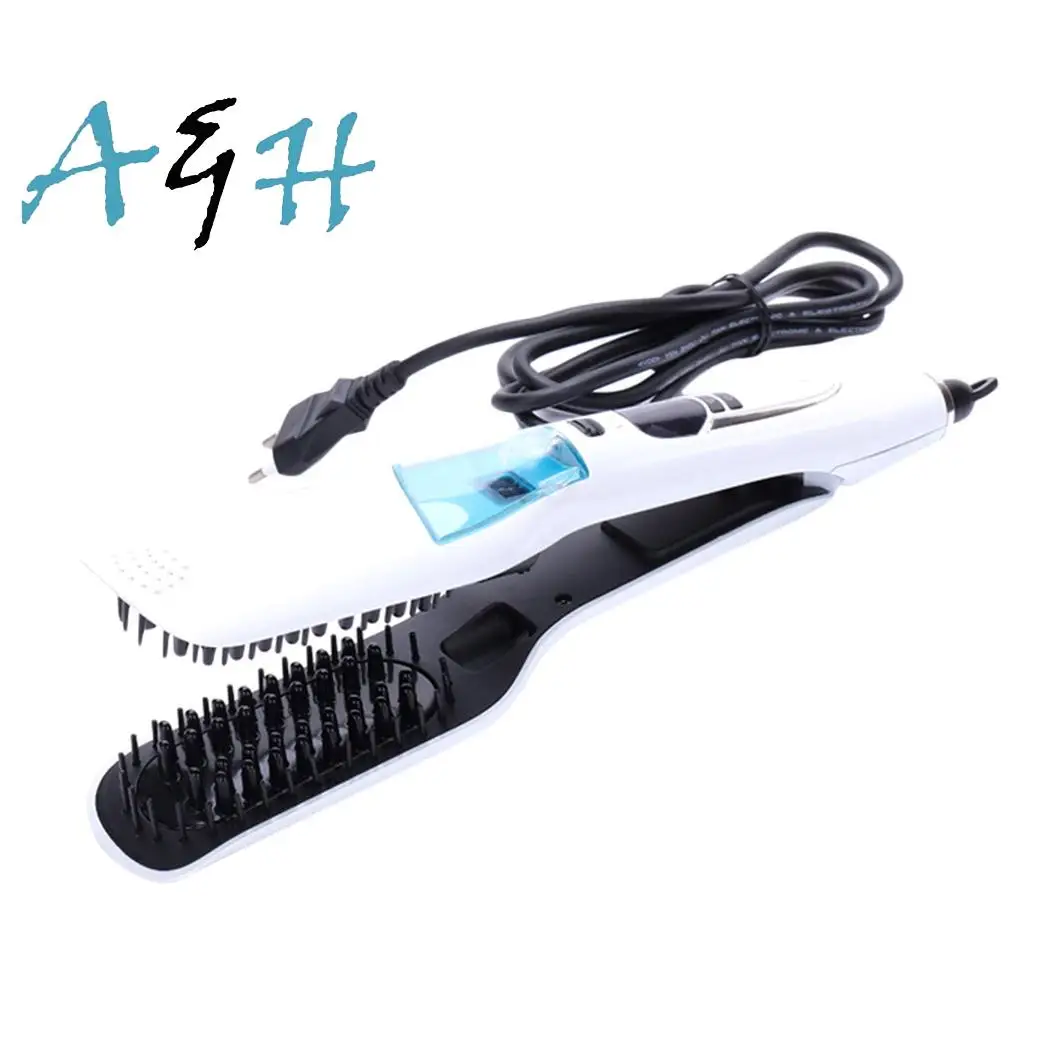 

Temperature With Use Constant Styling and Wet Dual LED Ceramic Iron Dry Straightener Flat Hair Electric Tools Hair