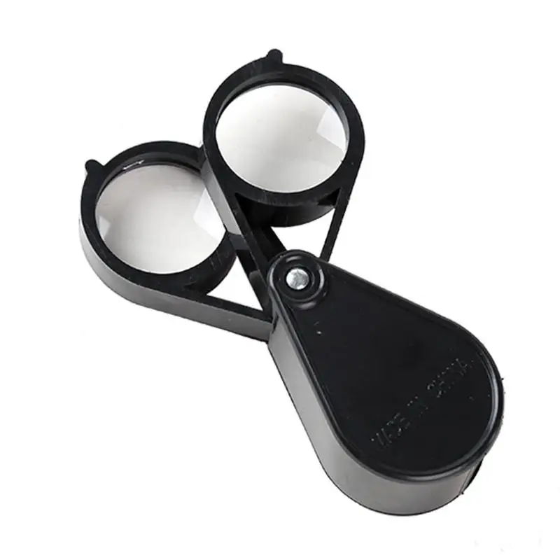 

10X 30mm Double Open Magnifier Portable Folding Magnifier Loupe Jewelry Optical Coins Stamps Antiques Magnifying Glass Loupe