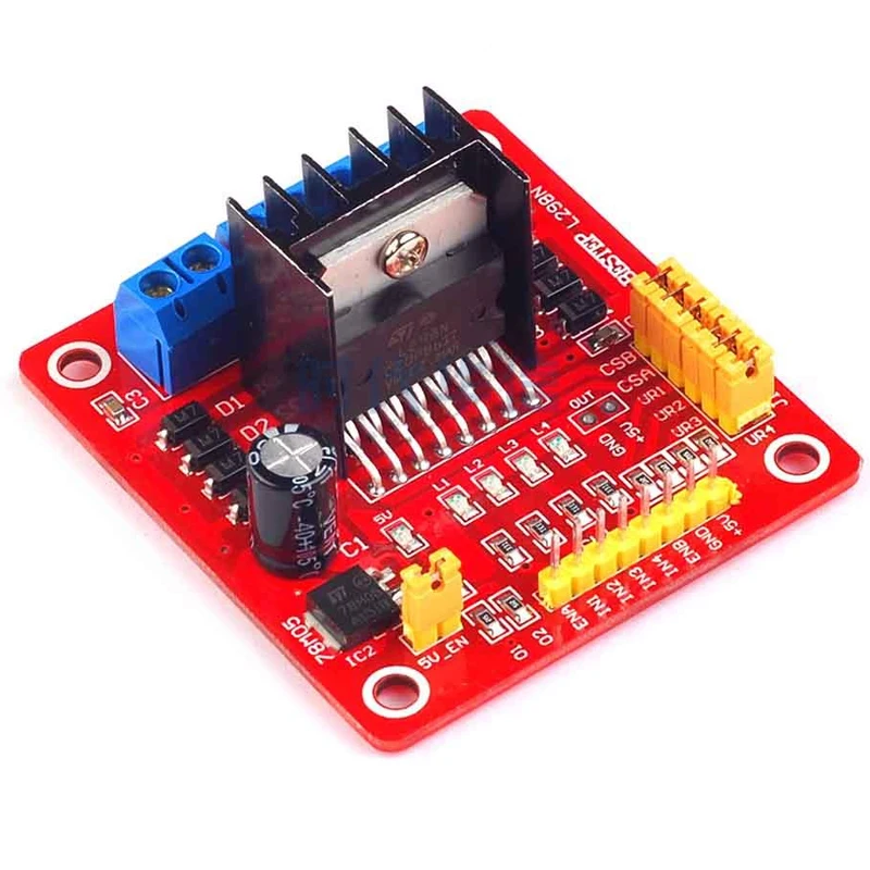 

Electric Machinery Drive Plate Modular Stepping Machinery Motor DC Intelligence Vehicle Robot L298n Electric Machinery Drive