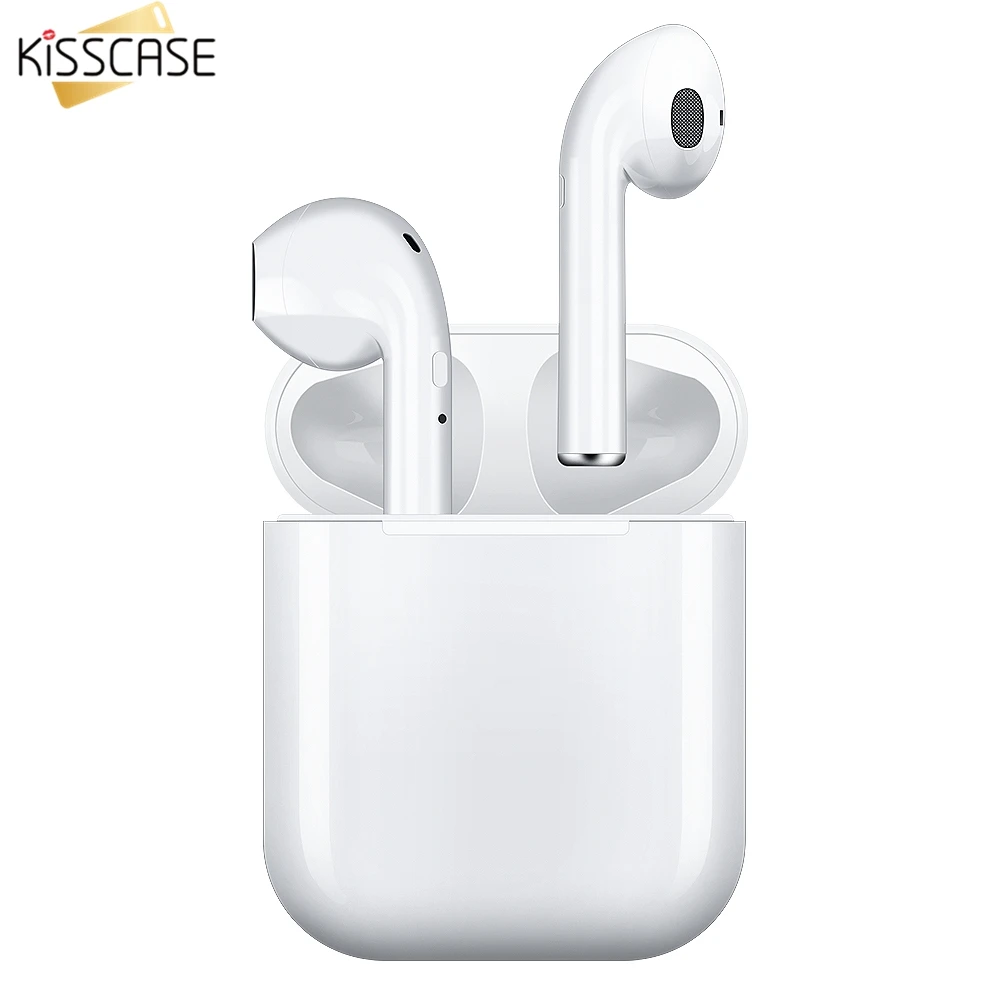 Беспроводные мини наушники KISSCASE I9S TWS спортивные Bluetooth для Samsung с микрофоном iPhone X Xs