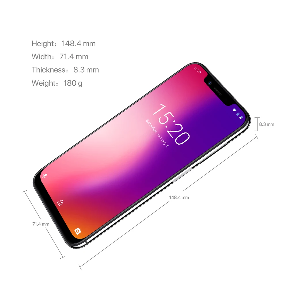 UMIDIGI One Pro Global Band 5 9 &quotAndroid 8 1 мобильный телефон беспроводной зарядки 4 Гб 64 P23