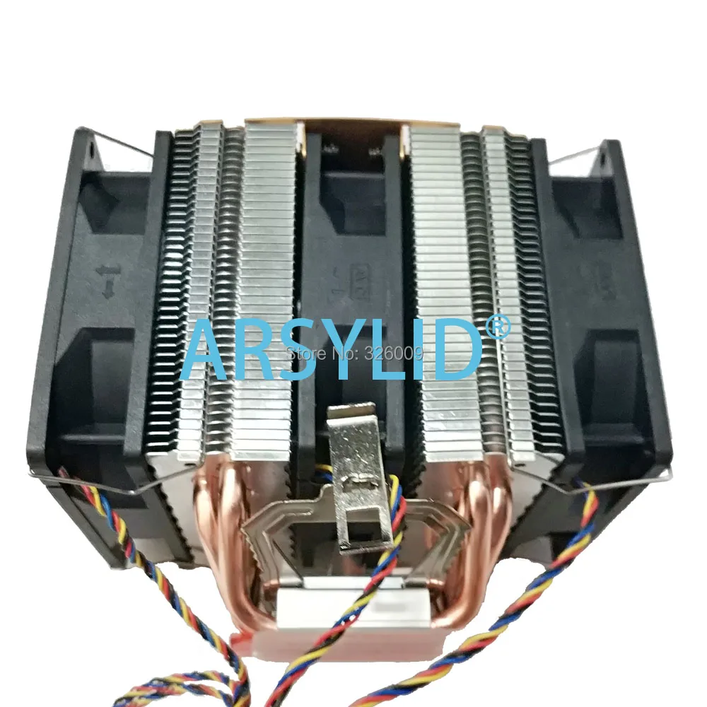 Процессор ARSYLID LGA775 115X 1366 2011 AM3 AM4 9 см вентилятор с 6 тепловыми трубками двойным