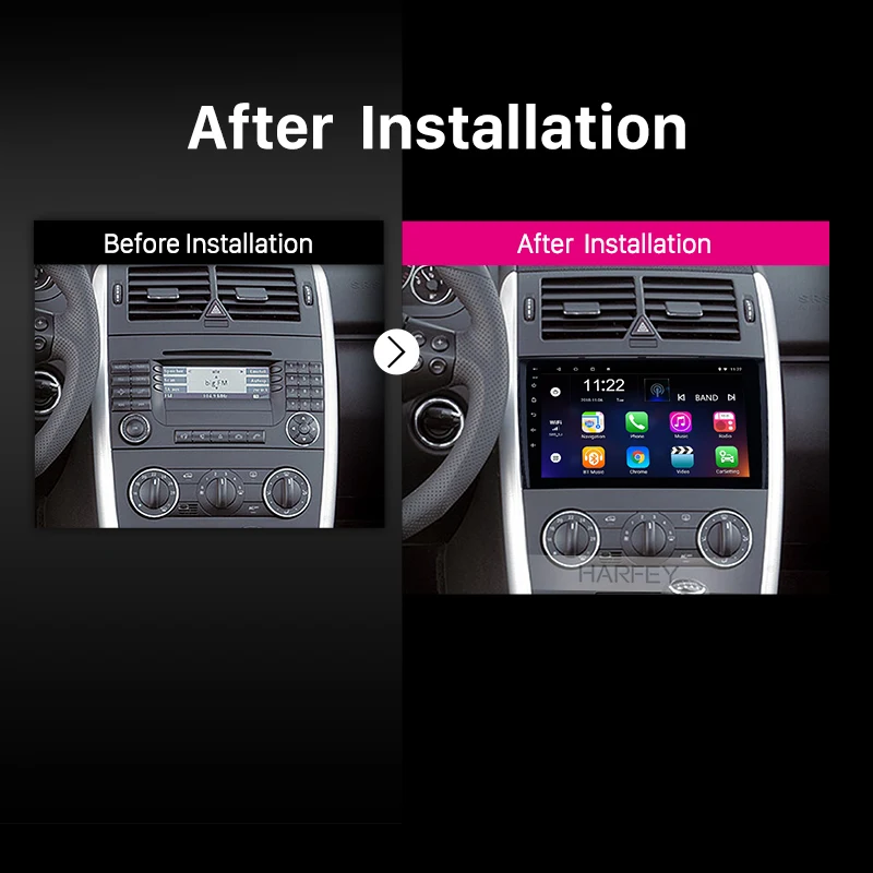 Discount Harfey GPS Multimedia Player Android 8.1/7.1 Car Radio Stereo Touchscreen 9" 2Din Head Unit For VW Volkswagen Universal With USB 5
