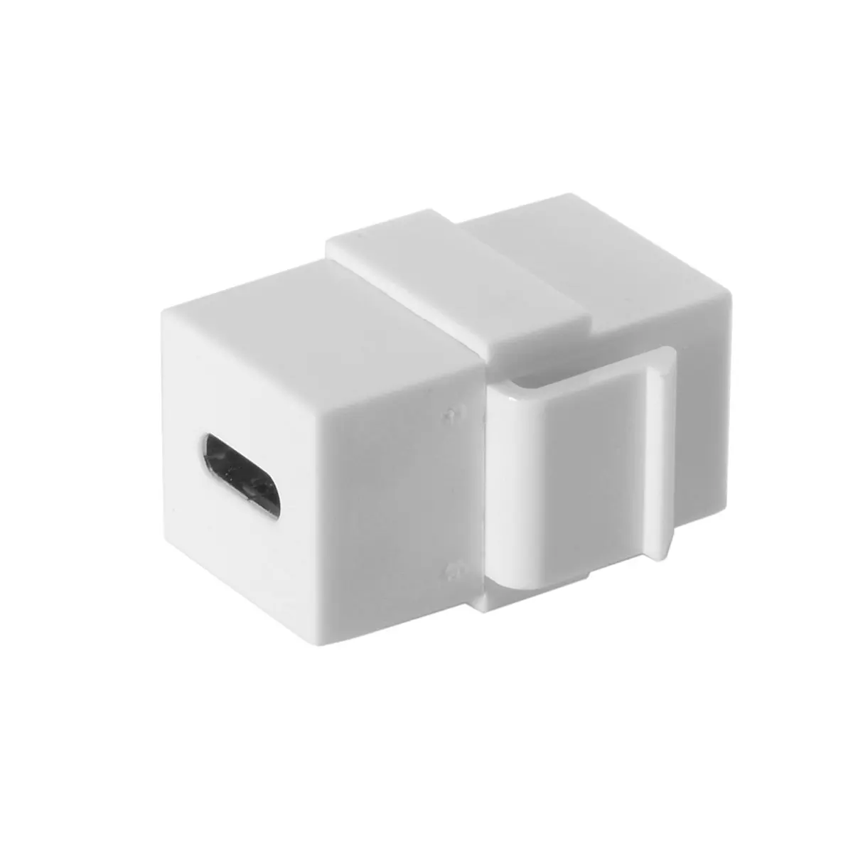 

Jimier Jimier Type-C USB-C Adapter Extension Keystone Jack Coupler Female to Female for Wall Plate Panel USB Cable White
