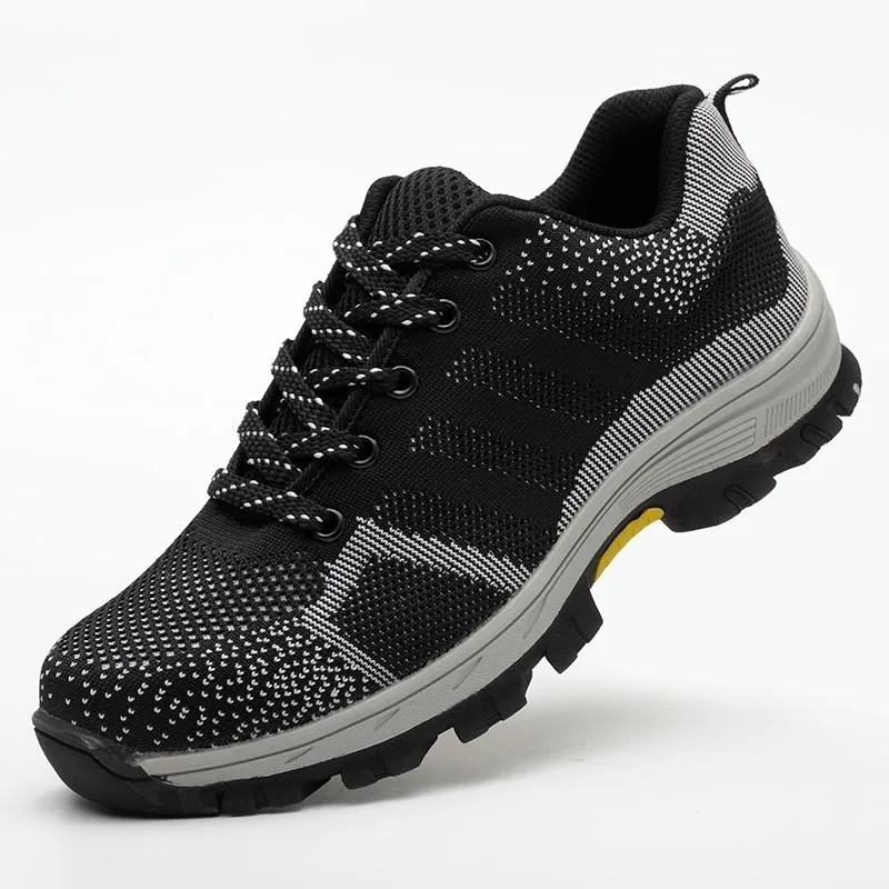 Zollrfea Men's Breathable Sneakers Steel Toe Cap Work Safety Shoes Men Outdoor Puncture Proof Construction Safety Boots Shoes Zollrfea Men's Breathable Sneakers Steel Toe Cap Work Safety Shoes Men Outdoor Puncture Proof Construction Safety Boots Shoes