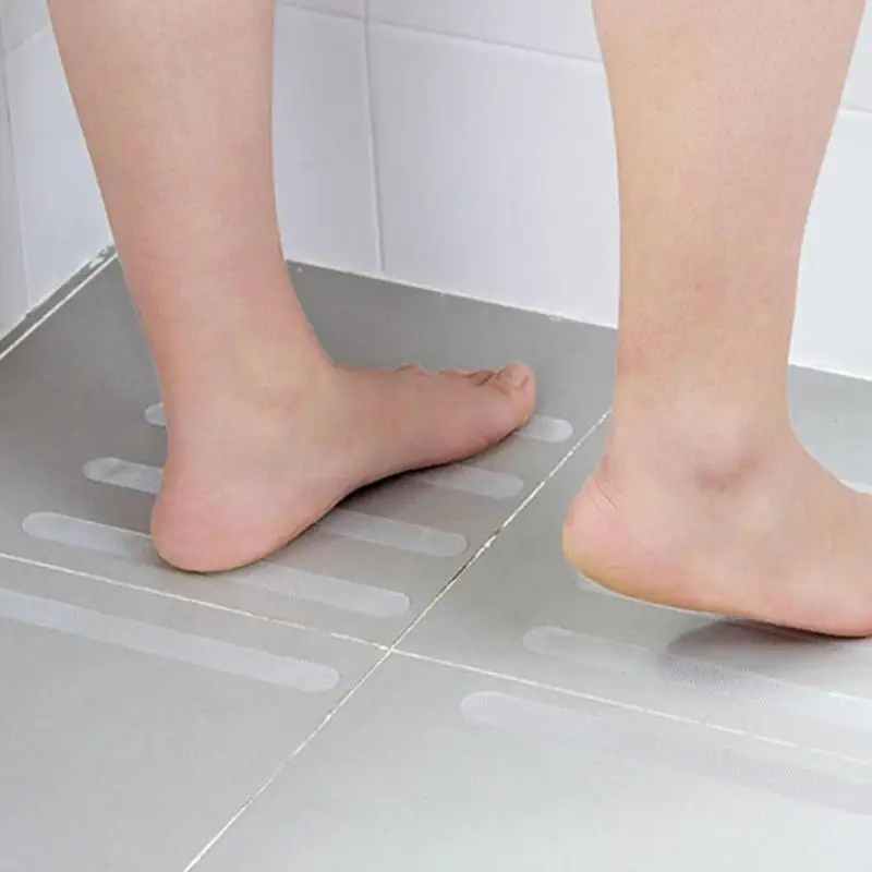 

5pcs Waterproof Anti Slip Bath Mat Adhesive Bath Grip Stickers Safety Flooring Tape Mat Pad Non Slip Shower Strips For Bathroom