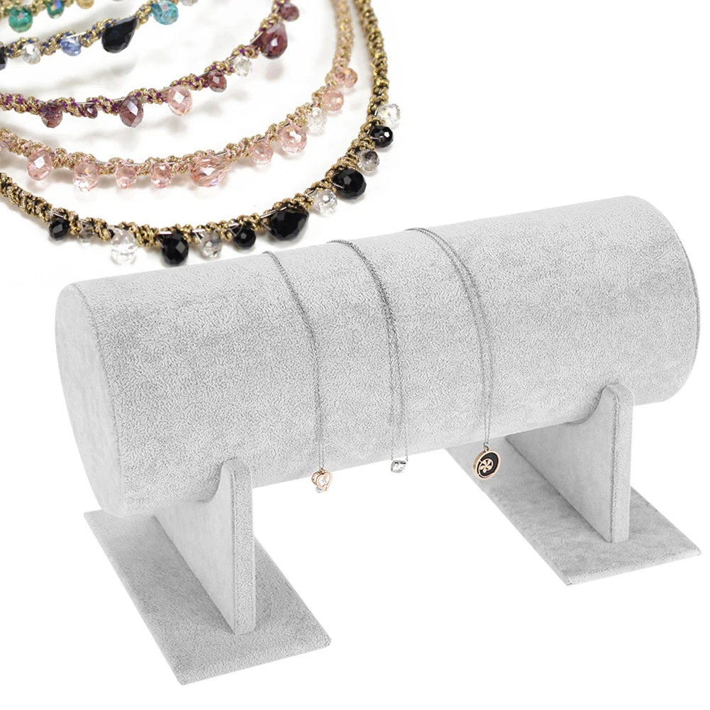 

Velvet Bracelet Chain Watch T-Bar Rack Jewelry Display Stand Holder Jewelry Organizer Hairband Display Stand Hair Accessories