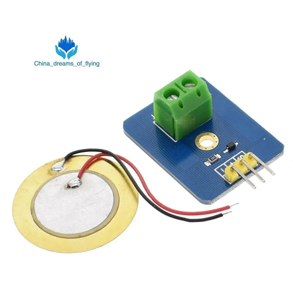 DIY KIT 3 V/5V Керамический пьезо модуль датчика вибрации аналоговый контроллер