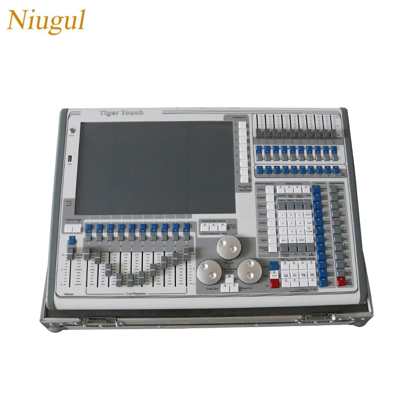 

Tiger Touch DMX Controller DJ Stage Lighting Control Equipment Touch Tiger Console With Flight Case TT DMX512 Consoles